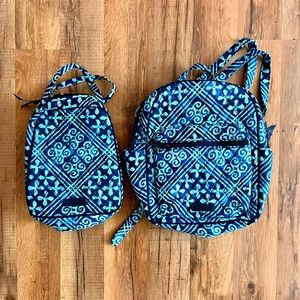Vera Bradley Backpack with Lunch Box